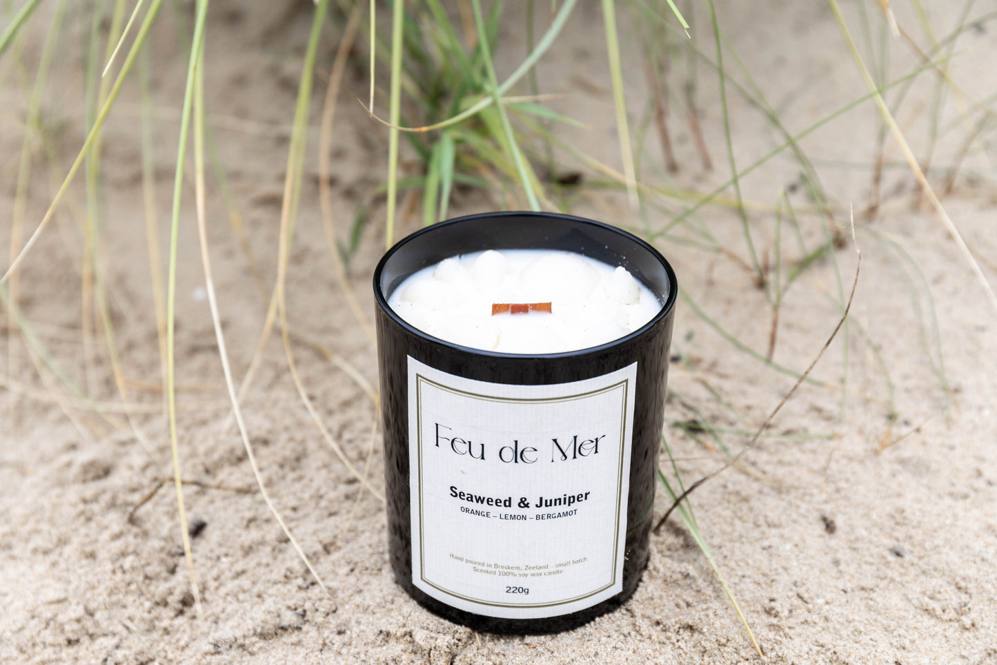 Seaweed & juniper - geurkaars 220g