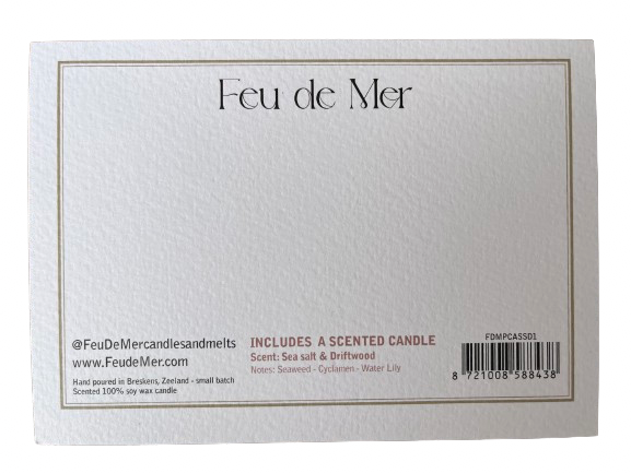 Theelicht wenskaart - Love you to the beach and back