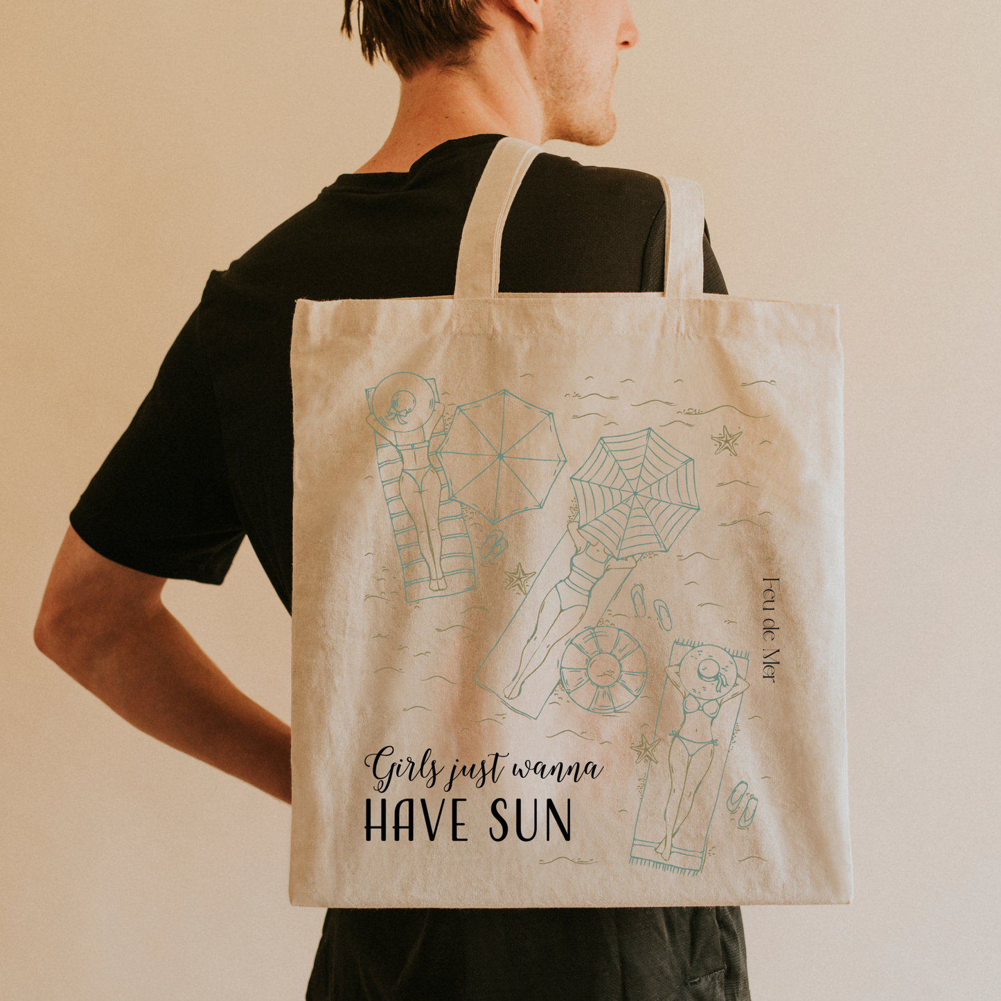 Totebag - Girls just wanna have sun