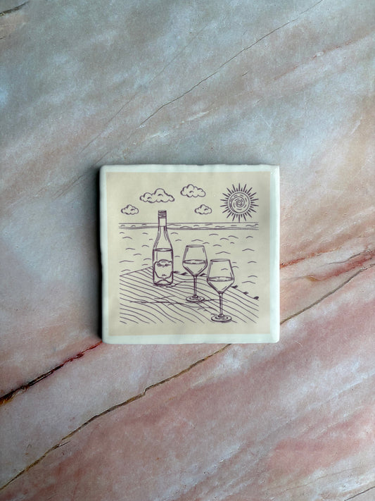 Tegeltje - Wine & Sunshine