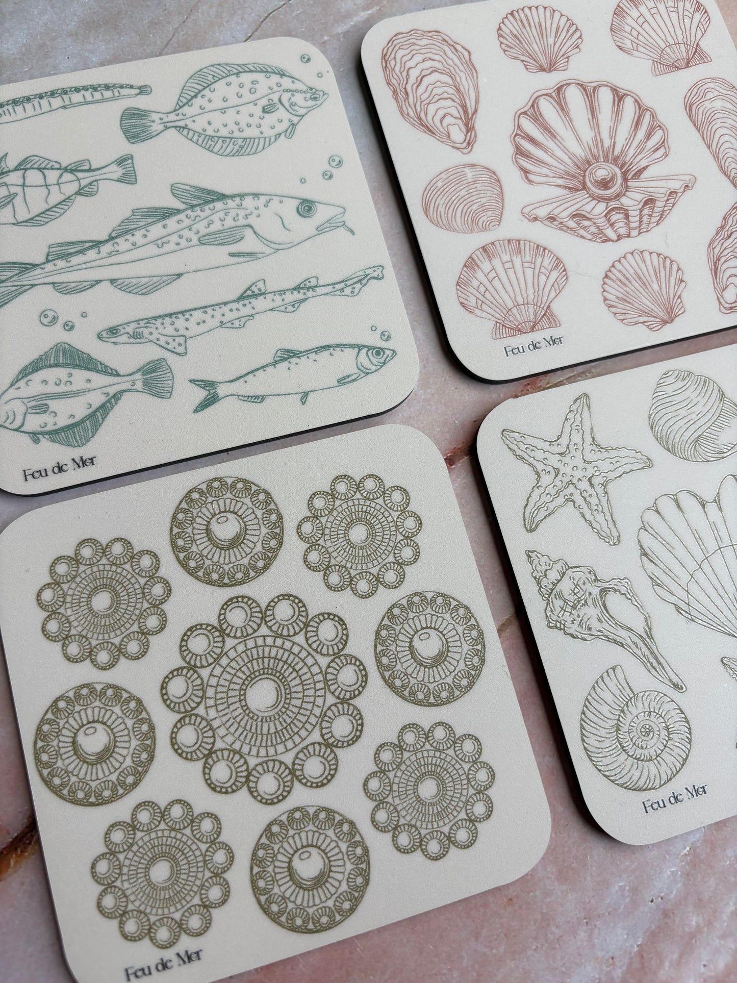 Onderzetter set - Octopus (4 stuks)