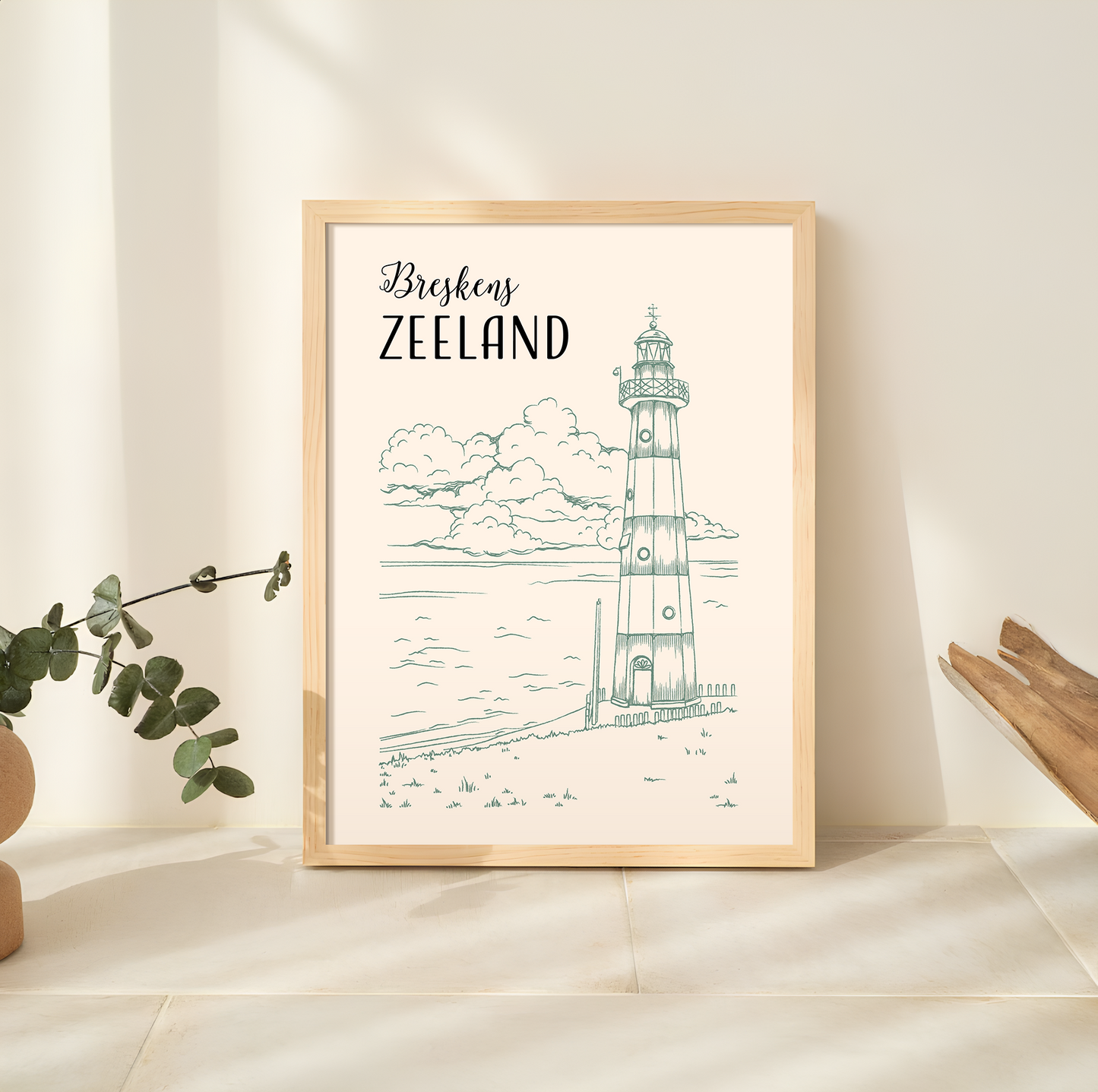 Art print - Breskens, Zeeland (vuurtoren)