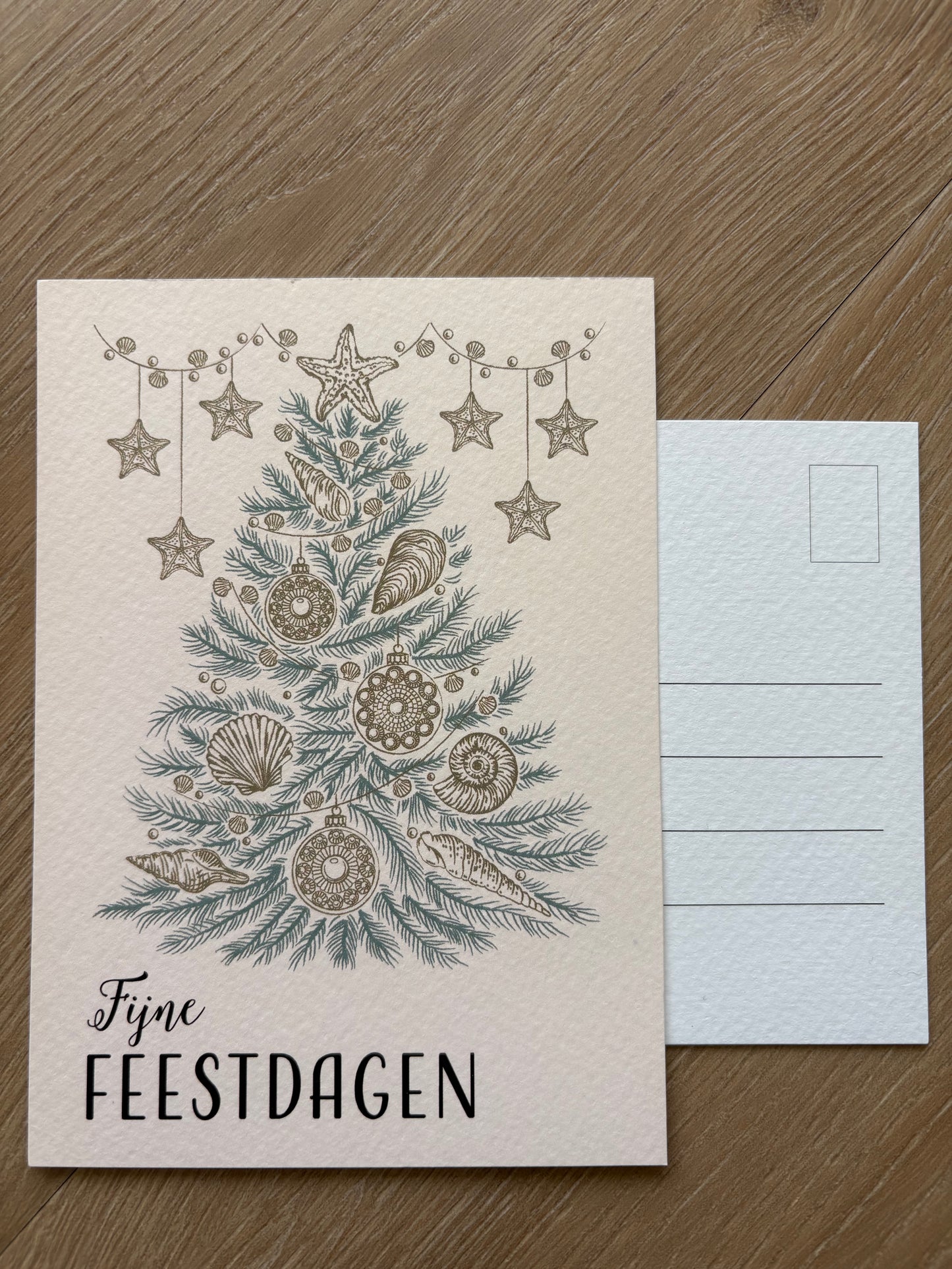 Ansichtkaart - Fijne feestdagen