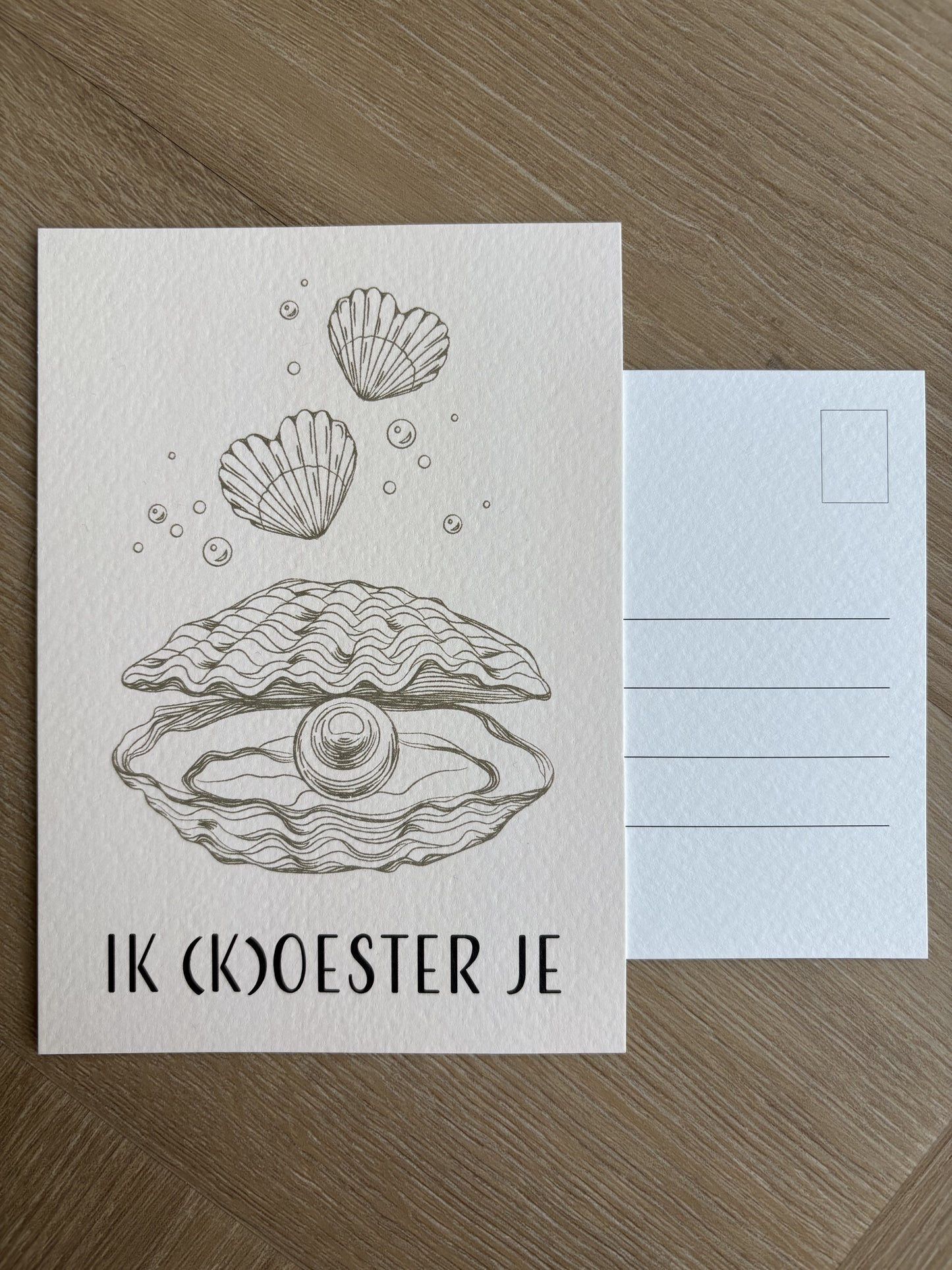 Ansichtkaart - Ik (k)oester je