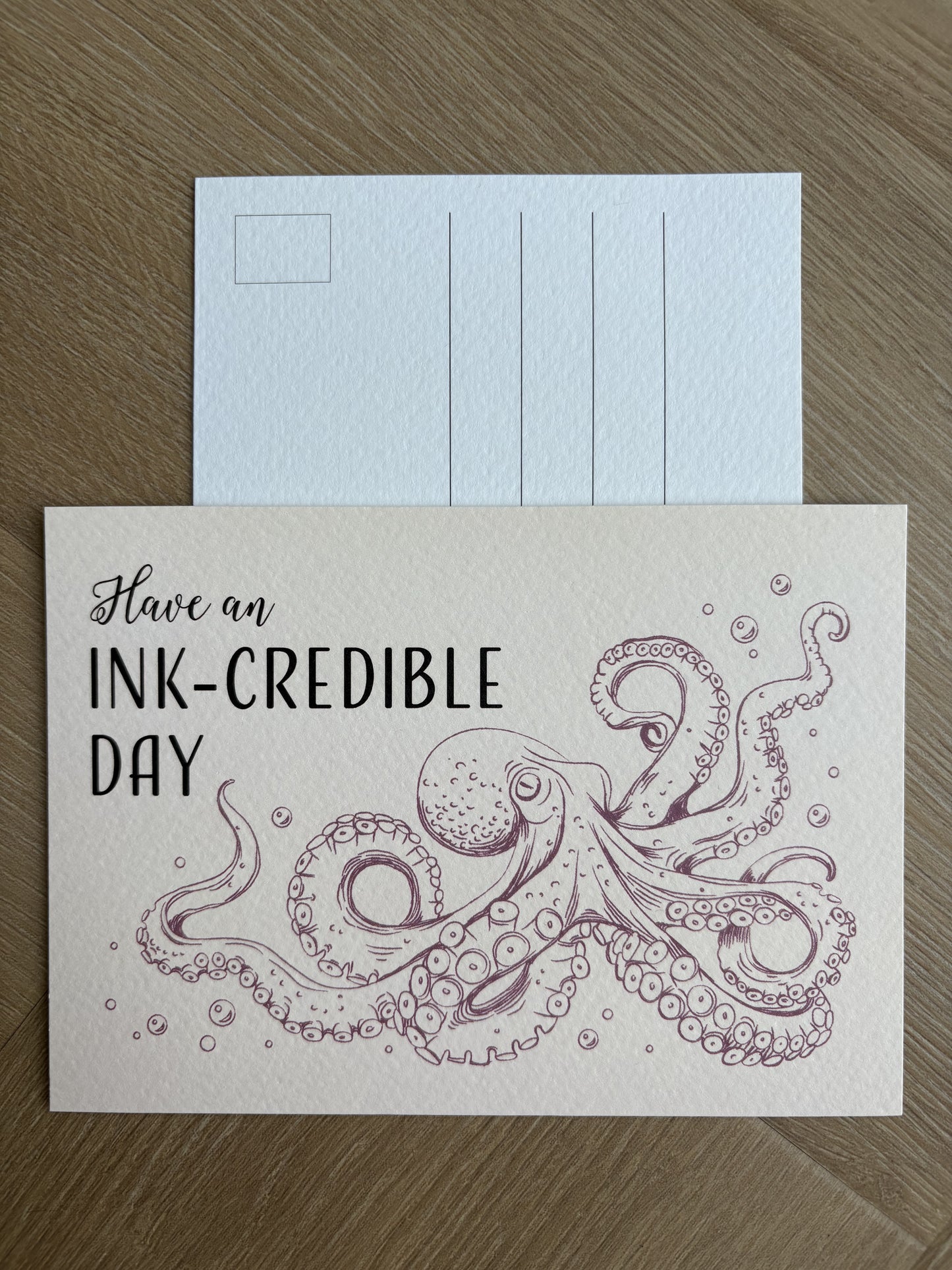 Ansichtkaart - Have an ink-credible day