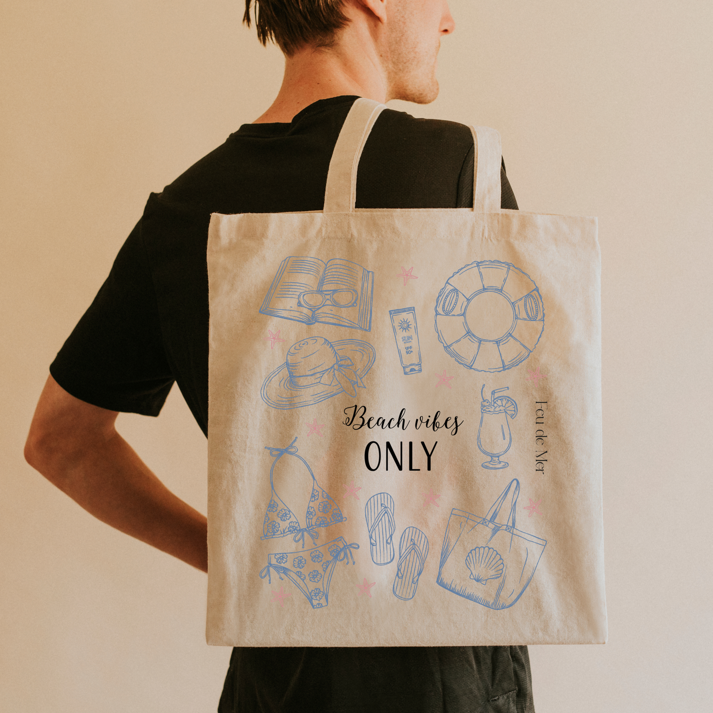 Totebag - Beach vibes only