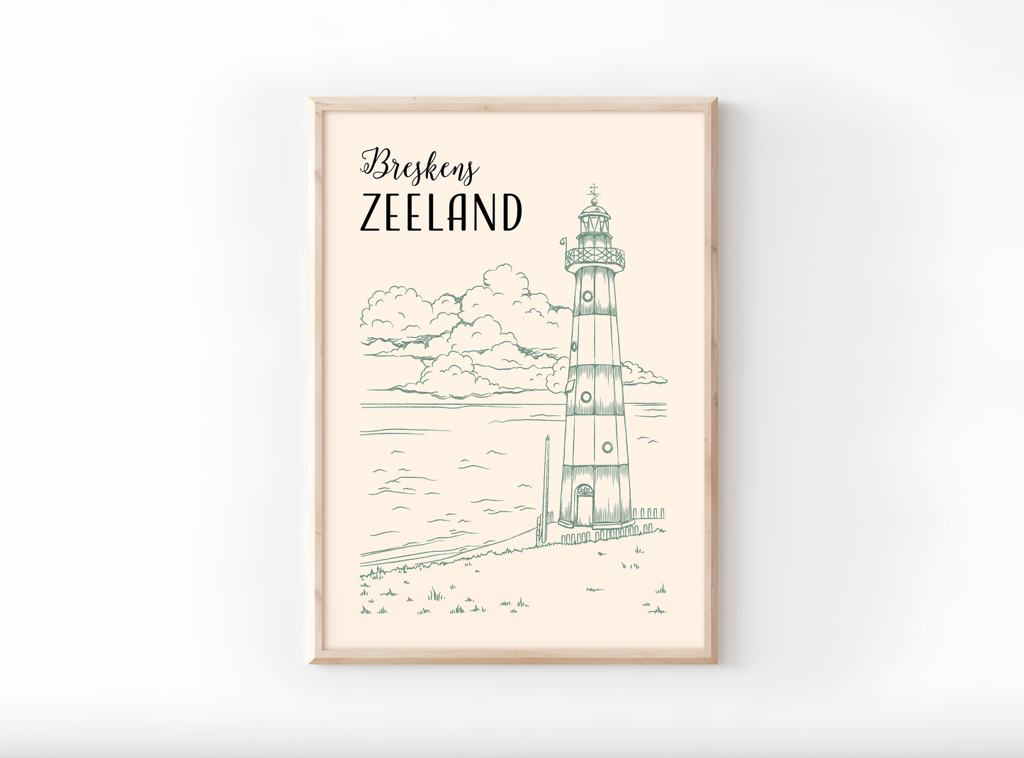 Art print - Breskens, Zeeland (vuurtoren)