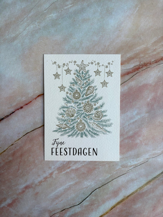 Ansichtkaart - Fijne feestdagen