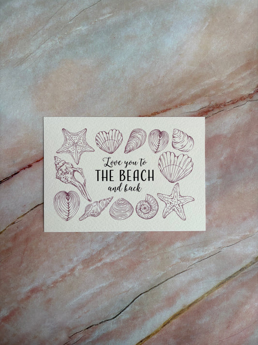 Ansichtkaart - Love you to the beach and back