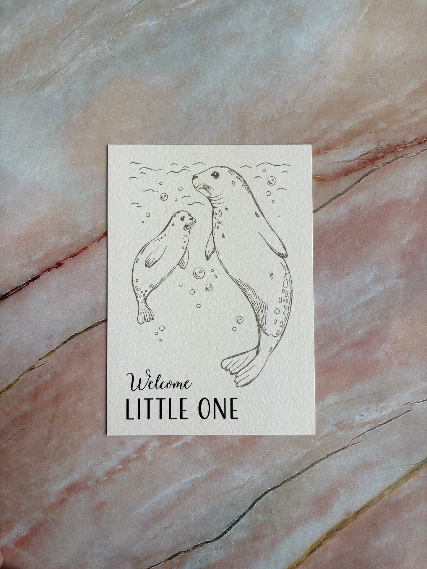 Ansichtkaart - Welcome little one