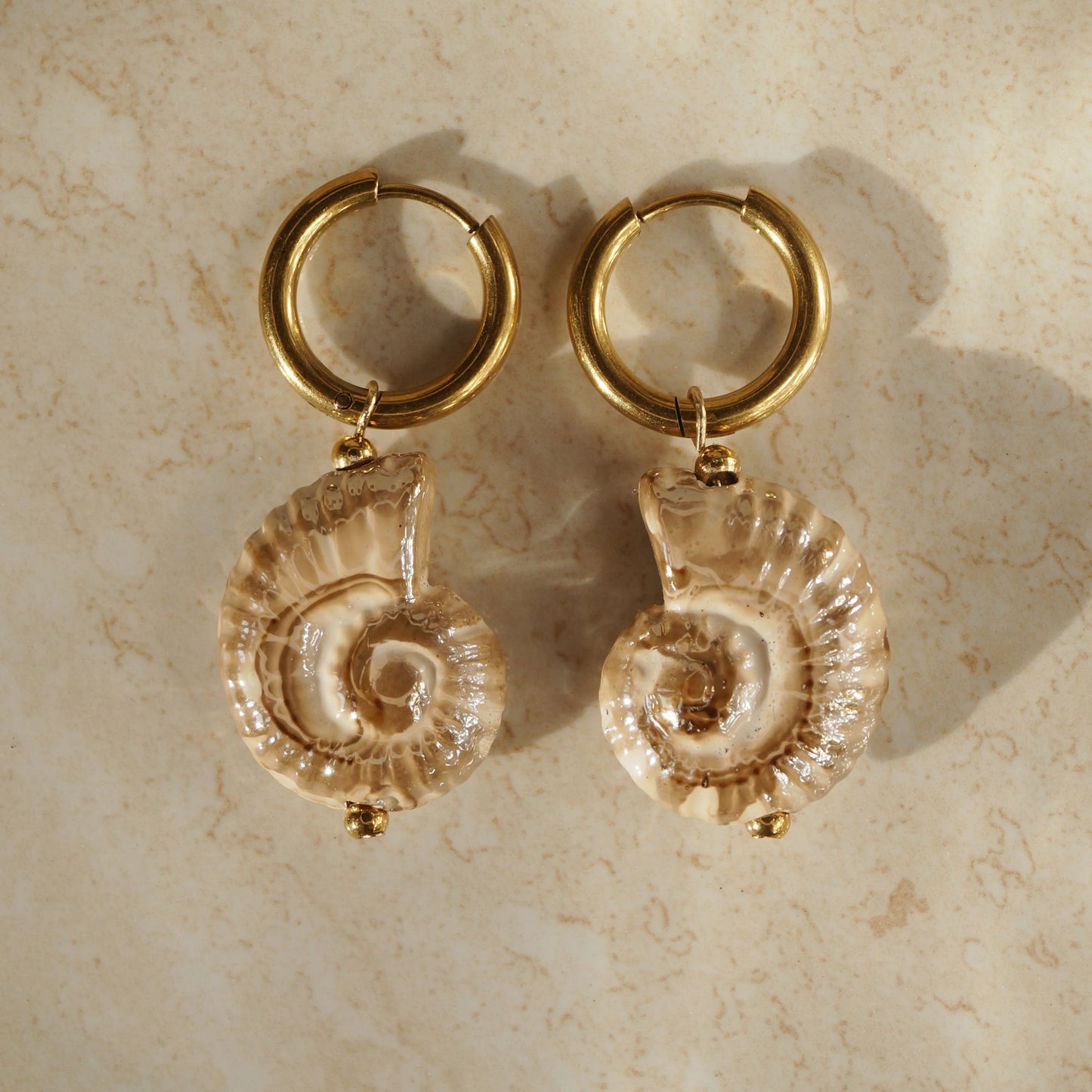Ocean spiral - oorbellen